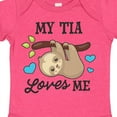 thumbnail image 4 of Inktastic My Tia Loves Me with Sloth and Hearts Boys or Girls Baby Bodysuit, 4 of 5