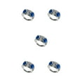 thumbnail image 3 of Maytalsory Retro Owl Eye Ring Electroplated With Luster Eye Owl Ring Alloy Exquisite Craft Adjustable Size Official Dark Blue 5Set, 3 of 6