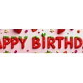 thumbnail image 4 of Strawberry Themed Happy Birthday Banner Party Decoration Backdrop Background Photo Props for Birthday Parties Kids Celebrations Family Gatherings and Photo Shoots, 4 of 8