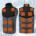 thumbnail image 2 of SELONE USB Heated Vest for Men Women Dual Control 17 Heating Zones Cotton Jacket Hoodless Zipper Coat Warm Winter Clothing, 2 of 9