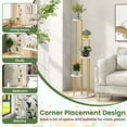 thumbnail image 6 of Costway 4-Tier Metal Plant Stand 49.5" Tall Potted Planter Display Shelf Storage Rack White, 6 of 10
