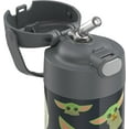 thumbnail image 3 of THERMOS FUNTAINER 12 Ounce Stainless Steel Vacuum Insulated Kids Straw Bottle, Mandalorian, 3 of 5