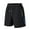 Black, variant on WRKEKC Mens Gym Shorts, Summer Shorts for Men, Men's Solid Color Sports Fitness Training Breathable Shorts Zipper Pockets Cropped Pants S