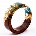 thumbnail image 2 of Anillo de madera de ébano y palisandro original hecho a mano, anillo sencillo para hombres y mujeres. Opciones de regalo: estilo simple y elegante., 2 of 6