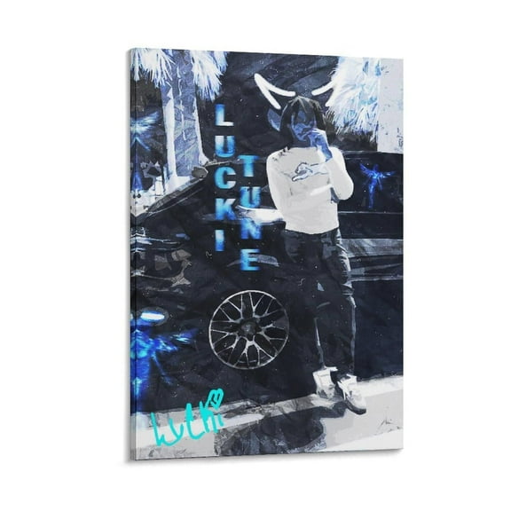 Lucki Music Album Posters for Room Aesthetic (6) Poster Prints Canvas Wall Art for Trendy Dorm Room Decor Aesthetic Gift