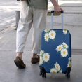 thumbnail image 3 of Navy Daisy Flower White Blooms Pattern Luggage Cover Fashion Suitcase Cover Baggage Covers Fit 25-28 Inch Luggage (Go Travel), 3 of 5