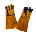 thumbnail image 2 of Guantes para el manejo de animales, manoplas resistentes a mordeduras, guantes para mascotas resistentes al calor para gatos Amarillo negro, 2 of 9