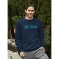 thumbnail image 2 of Ikal Text With Serpent. Sweatshirt Men -Ikal Designs, Male Medium, 2 of 4