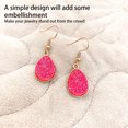 thumbnail image 2 of Qarigey 1 par de pendientes colgantes simples para fiesta de mujer, el mejor regalo, accesorios de joyería, suministro a juego de ropa, aleación Type3 NO3 Qarigey AP009623-02B, 2 of 6