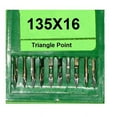 thumbnail image 2 of 30 pcs Organ 135x16 Triangle Leather Point Industrial Sewing Machine Needle size 22, 2 of 2