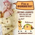 thumbnail image 2 of Zulay Kitchen Tortilla Blanket Wrap for Babies & Toddlers - Novelty Blanket Throw, 47 Inch x 47 Inch, 2 of 4