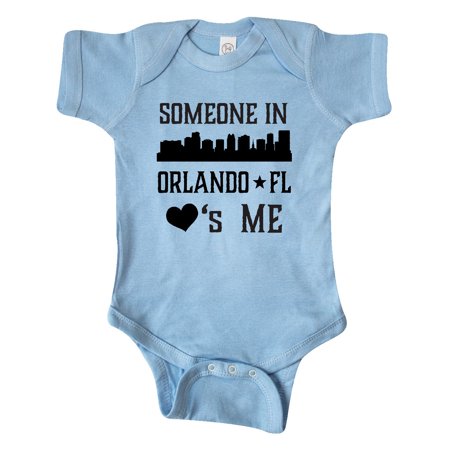 

Inktastic Orlando Florida Someone Loves Me Skyline Gift Baby Boy or Baby Girl Bodysuit