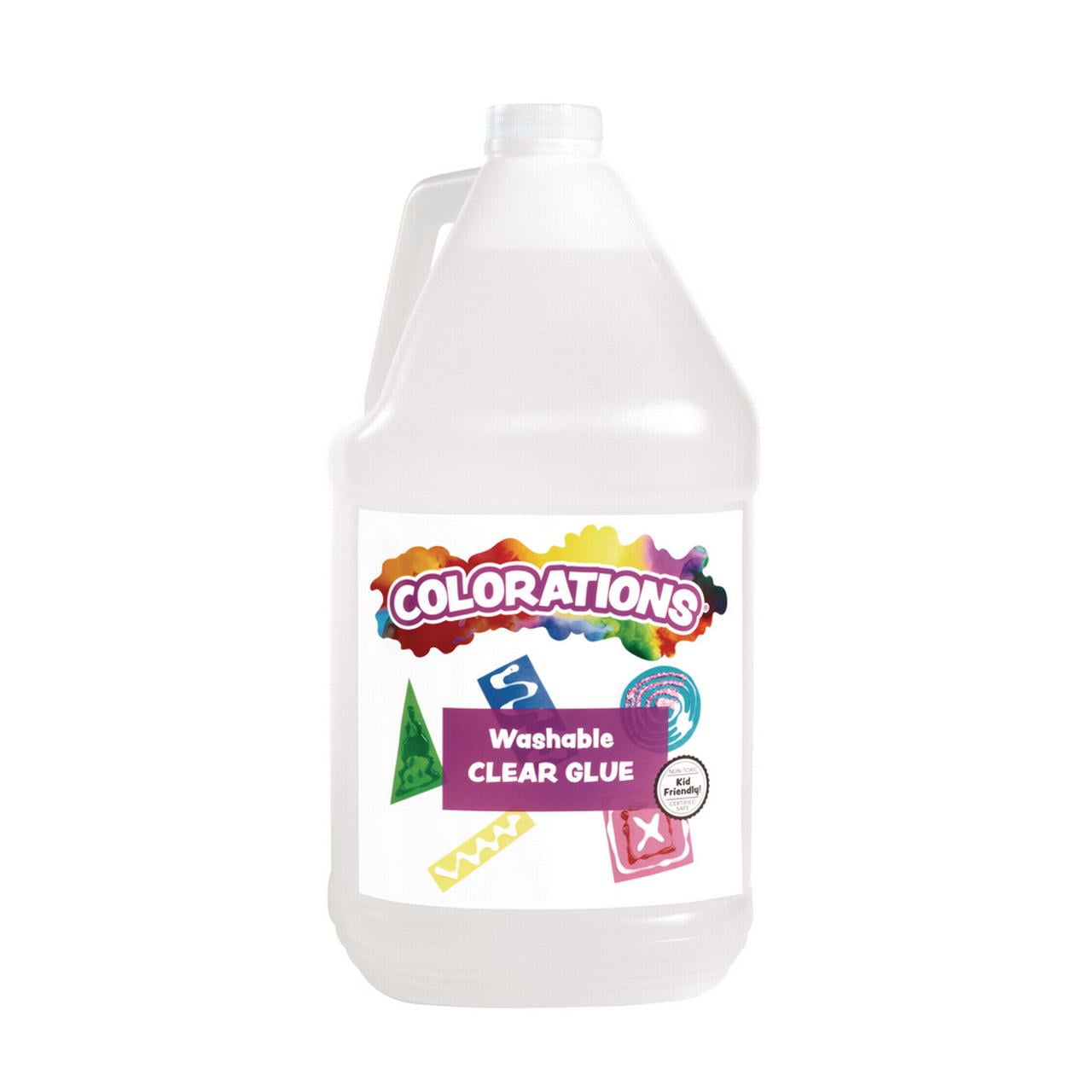 Colorations Washable Clear Glue, Gallon (Item NGL)