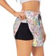 thumbnail image 1 of Balery Retro Floral Pantalones cortos deportivos para mujer con forro y dos bolsillos, elásticos, para entrenamiento, gimnasio, yoga-X-Large, 1 of 7