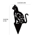 thumbnail image 3 of Fiudx Adornos de Jardín de Gato Negro, Diseño Acrílico Hueco, Resistentes a La Intemperie, Estatuas Decorativas para Jardín, Decoración Única para Exteriores, Regalo Ideal para Amantes de La Jardiner, 3 of 3