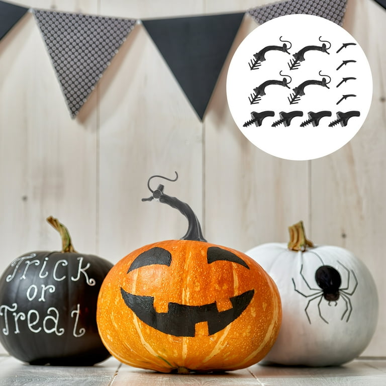 36pcs Halloween Pumpkin Stem Decor Faux Pumpkin Stems Halloween