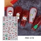 thumbnail image 1 of Pegatinas navideñas para decoración de uñas, pegatinas tridimensionales con relieve de copo de nieve, dibujos animados de Papá Noel para uñas (values.mx), 1 of 3