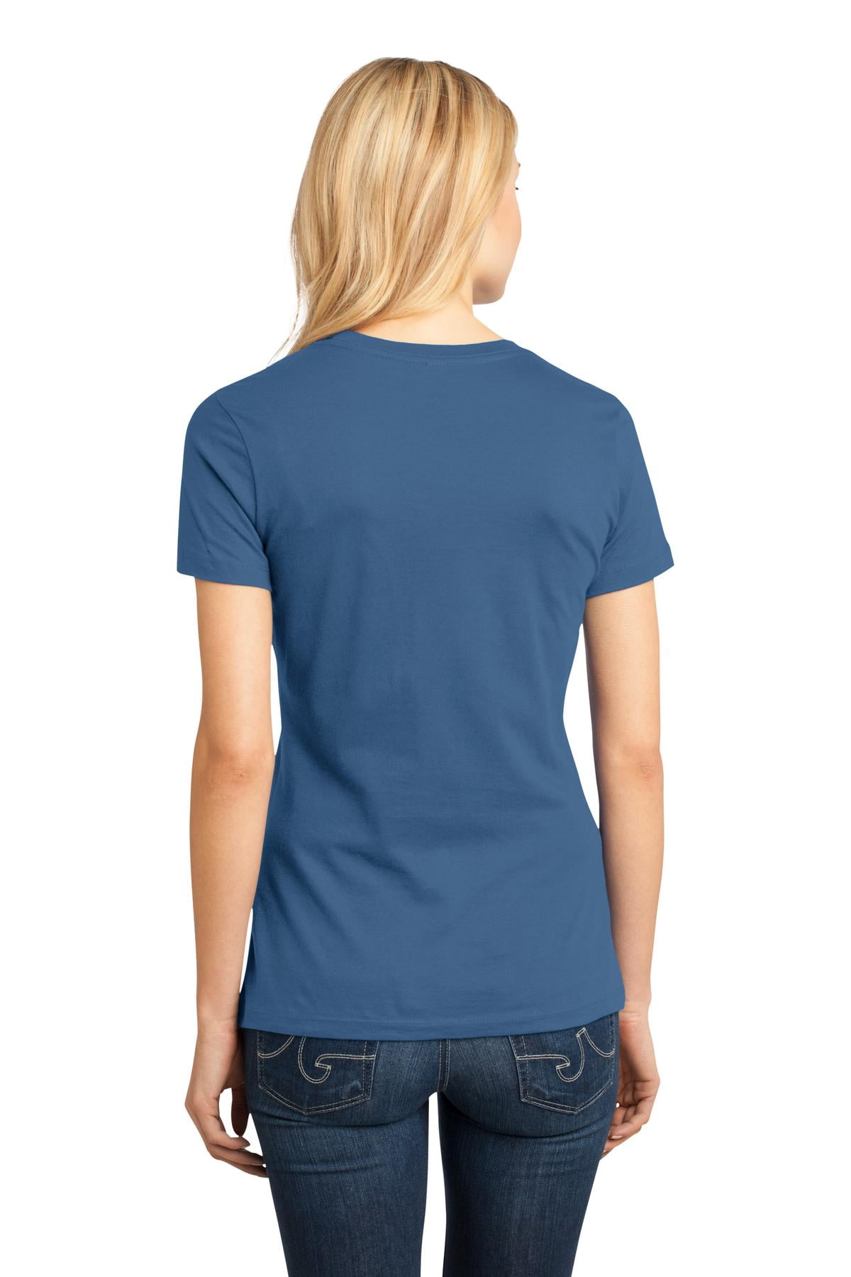 District Adult Women's 3X-Large Plain Short Sleeve Dark