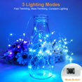 thumbnail image 3 of Luces de hadas btfarm a batería 7 pies 20 LED azules paquete de 30, 3 of 6