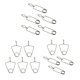 thumbnail image 1 of 5x Flute Pad Clip Repair Tool Durable Save Effort High Efficiency Compact Multifunctional Professional for Flute Bassoon Sax, 1 of 5