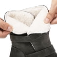 thumbnail image 6 of GLOBALWIN Women's Fur Boots Fashion Combat Ankle Boots for Women Grey 8.5M, 6 of 8