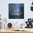 thumbnail image 6 of Luxe Metal Art 'Sailing Ships III' by Wild Apple Portfolio, Metal Wall Art, 12"x12", 6 of 9
