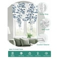 thumbnail image 2 of Blue Fruit Tie Up Curtains for Windows 63 Inch Length Balloon Curtains Kitchen Adjustable Balloon Window Shade Vintage Plant Nature Botanical Flower Floral Tie Up Bathroom Curtain Window 46"x63", 2 of 6