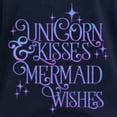 thumbnail image 3 of CafePress - UNICORN KISSES And MERMAID WISHES Long Sleeve T Sh - Women's Long Sleeve Graphic Tee Casual Fit, 3 of 4