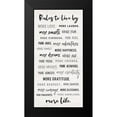 thumbnail image 2 of Carpentieri, Natalie 11x18 Black Modern Framed Museum Art Print Titled - Rules to Live By, 2 of 5