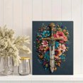 thumbnail image 2 of Fantasy Sword Flower Canvas Wall Art 15.75x11.81 Inches, 2 of 8