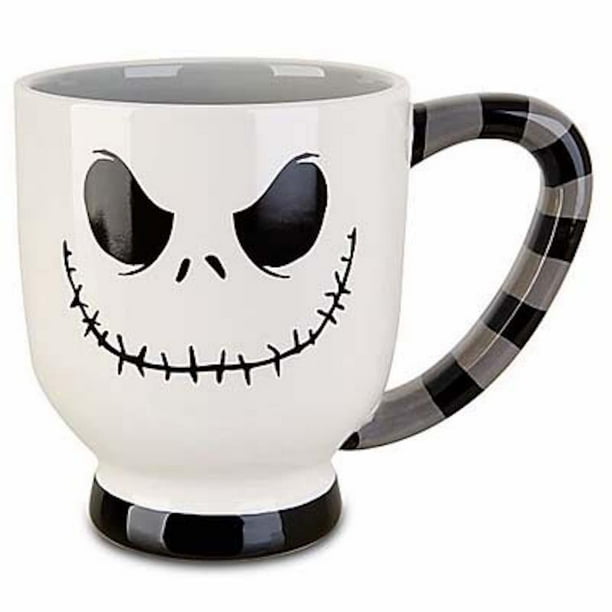 disney parks jack skellington white stripes coffee cup mug new