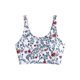 thumbnail image 1 of Camiseta de bikini ZAFUL, tankini corto con nudo en la parte delantera, acolchado, azul pavo real, XL, 1 of 5