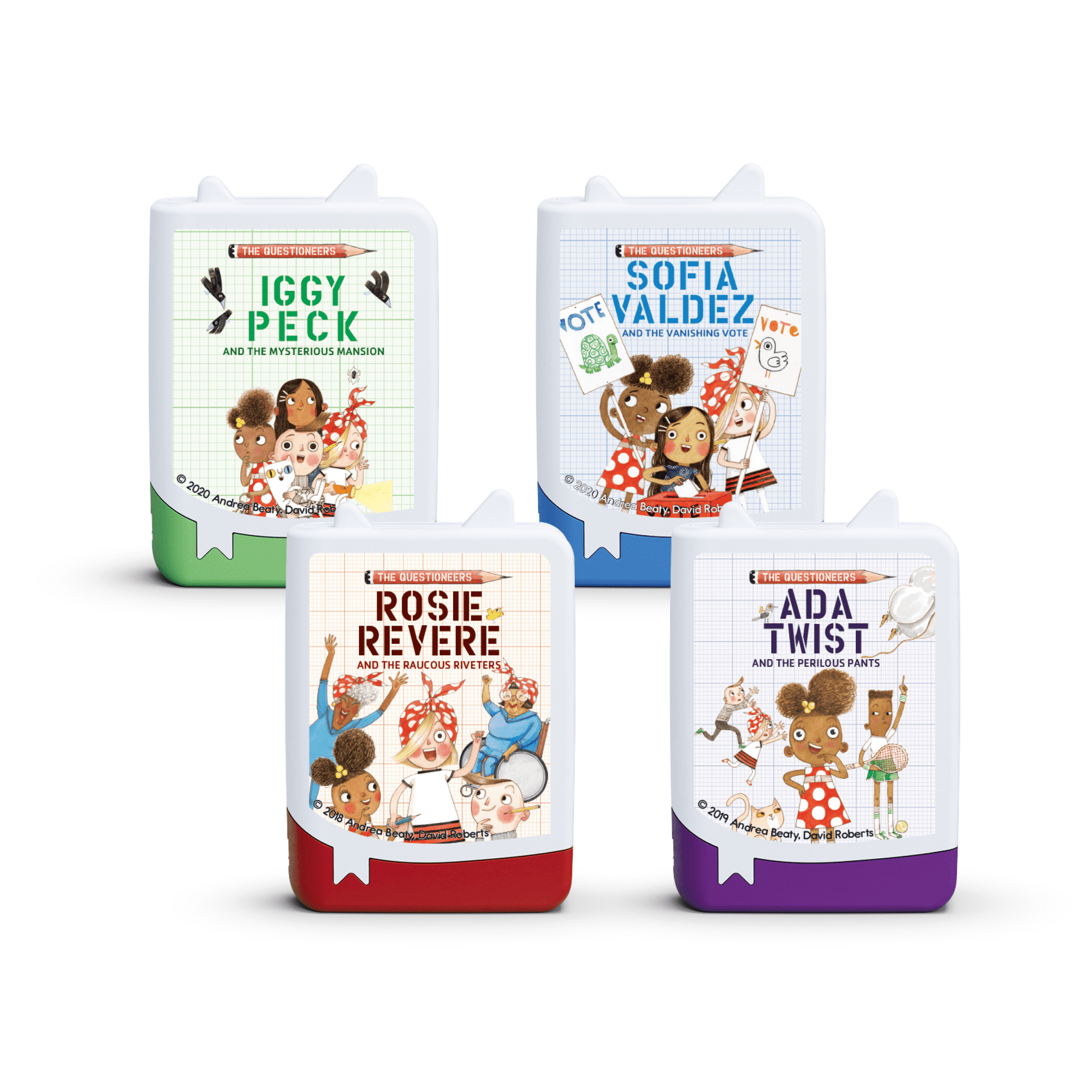 tonies Questioneers (Ada Twist) Audiobooks Set, 4 Pack, Age Group 6+