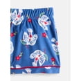 thumbnail image 3 of Wonder Nation Girls Short Sleeve Button Front Pajama Top and Shorts Set with Eyemask, 3-Piece, Sizes Sizes 4-18, 3 of 4