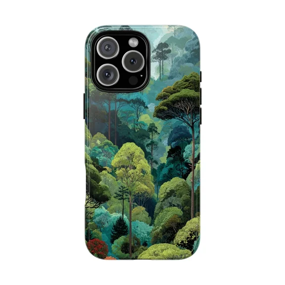 Forest Treetop Jungle Art Phone Case for iPhone Case 17 16 15 14 13 12 11 Pro Max