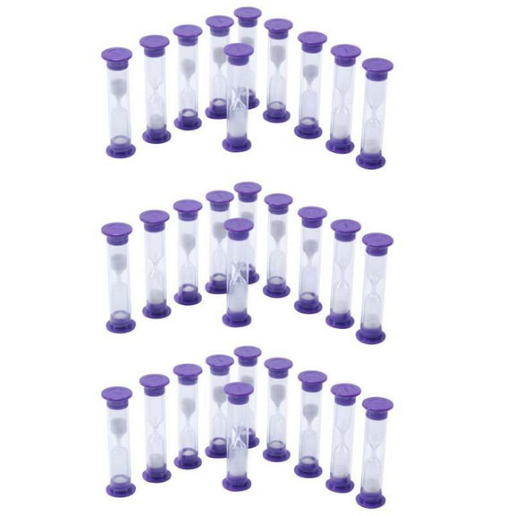Learning Advantage Sand Timers - 3 Minute - 10 Per Set, 3 Sets