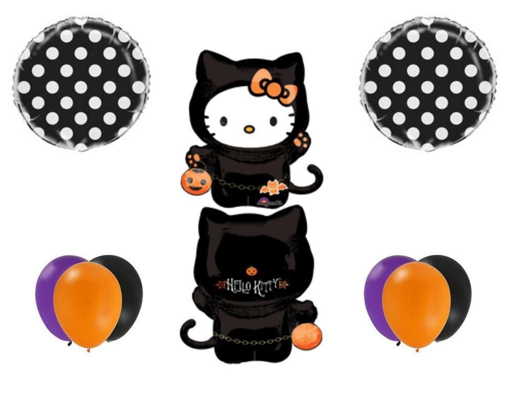 HALLOWEEN HELLO KITTY Party Balloons Decoration Supplies Trick Or Treat