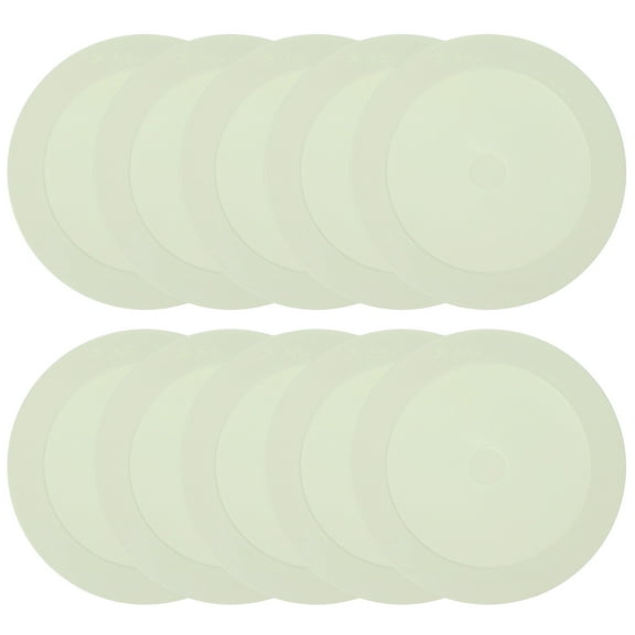 Uxcell Spot Markers, 10 Pcs Flat Soccer Cones Field Floor Court Marking Poly Dot, White