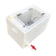 thumbnail image 2 of Tanque de transporte de peces, contenedor de transporte, regalos, resistente, multifuncional, para exteriores, playa, viajes, caja de cría, cubo de 35 L, 2 of 8