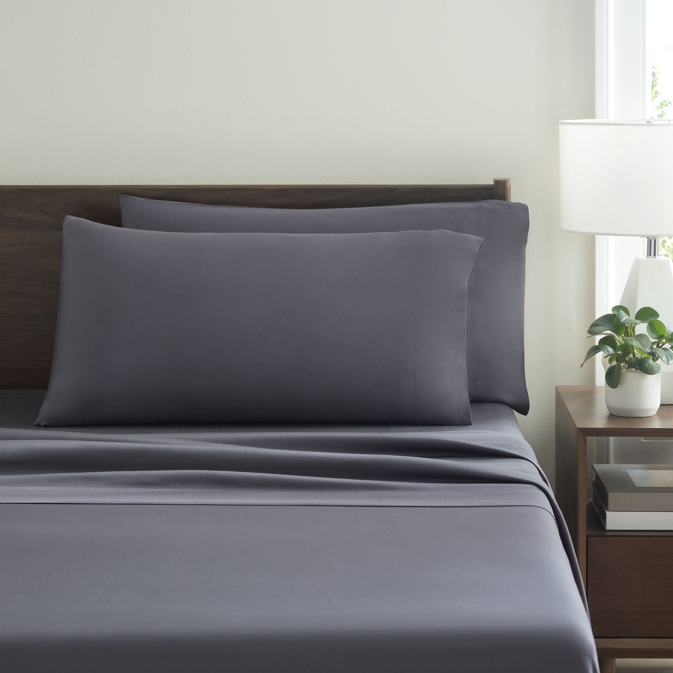Allswell 4-Piece Soft & Silky Serenity 100% TENCEL™ Bed Sheets Set, Shark, Full