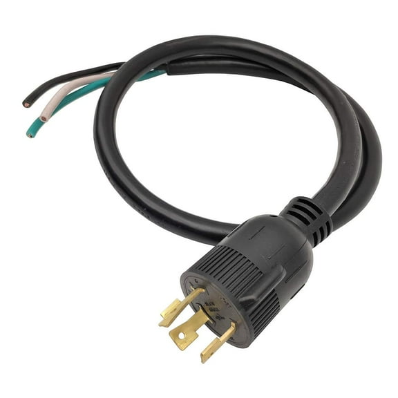 Parkworld 68093 NEMA L7-30 Plug Twist Lock Male AC Power Cord for 30A 277V 8310W (L7-30P, 3.45FT)