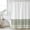 Sage Green, variant on Sage Green Striped Waterproof Shower Curtain, 72"x72" Washable Polyester Fabric Shower Curtains for Bathroom, Modern Farmhouse Stripes Decorative Bathtub Curtain Sets with Hooks