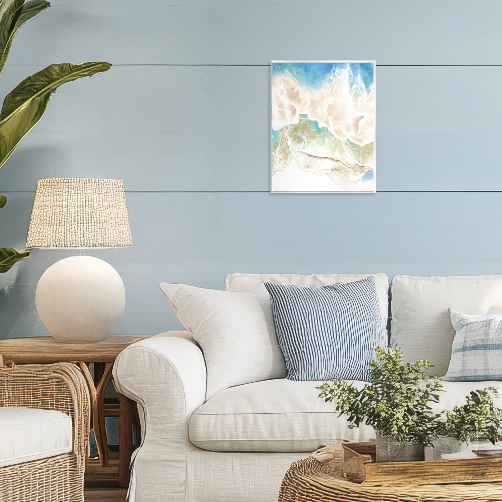 Stupell Industries Washed Away Tide Abstract Wall Plaque Art, design by Jesse Keith