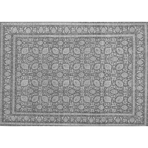 Ahgly Company Indoor Rectangle Persian Gray Traditional Area Rugs, 4' x 6'