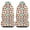 Colorful macaron 01, variant on KAKALAD Cow leather skin brown pattern Universal Car Seat Covers Set Vehicle Front Seats Protector 2 Pcs
