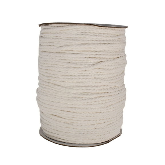 Craft County Macrame Cord 100% Natural & Unbleached Cotton Odor Free Rope