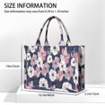 thumbnail image 3 of Large Capacity Tote Bag,Pioneer Flower Floral Print Pattern Handbag Fashion Luxury Tote Bag,15.7"x13"x 5.1" Inches,Laptop Compatible, 3 of 6