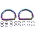 thumbnail image 4 of Raindrops 20 Pcs  Purse Crafting Buckle Purse Connecting Ring Purse D Buckles Metal Semi-circle Buckle For Crafting, 4 of 8