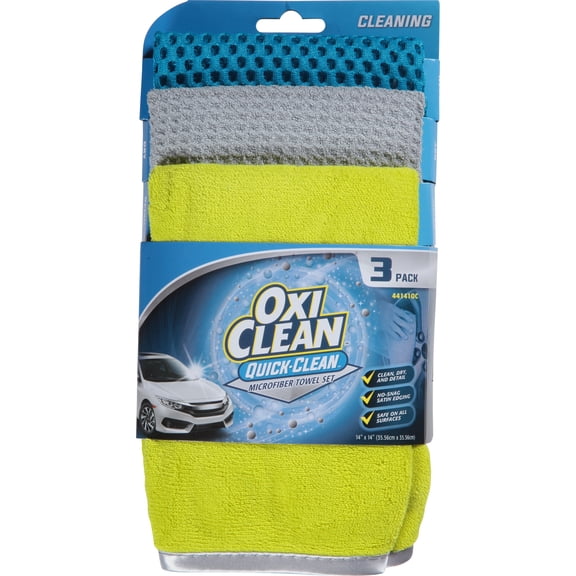 OxiClean Quick-Clean Microfiber Towel Set 3 Pack 3 ea