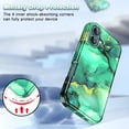 thumbnail image 3 of Casetego for iPhone 16 Case (2024),[Military Grade Drop Tested] Marble Pattern Design Slim Rugged Shockproof Protective Anti-Scratch Phone Cover for Women Girls Men,Light Green, 3 of 6